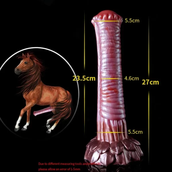YOCY-FA2056 Colorful soft horse penis dildo huge artificial realistic animal penis for women and men