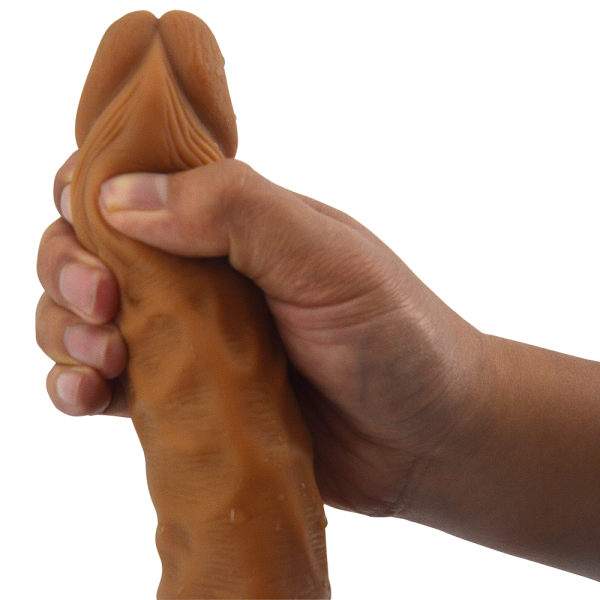 FAAK-G101 Large Lifelike Double Layer Silicone Penis Dildo - Image 8