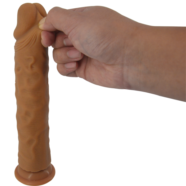 FAAK-G101 Large Lifelike Double Layer Silicone Penis Dildo - Image 10